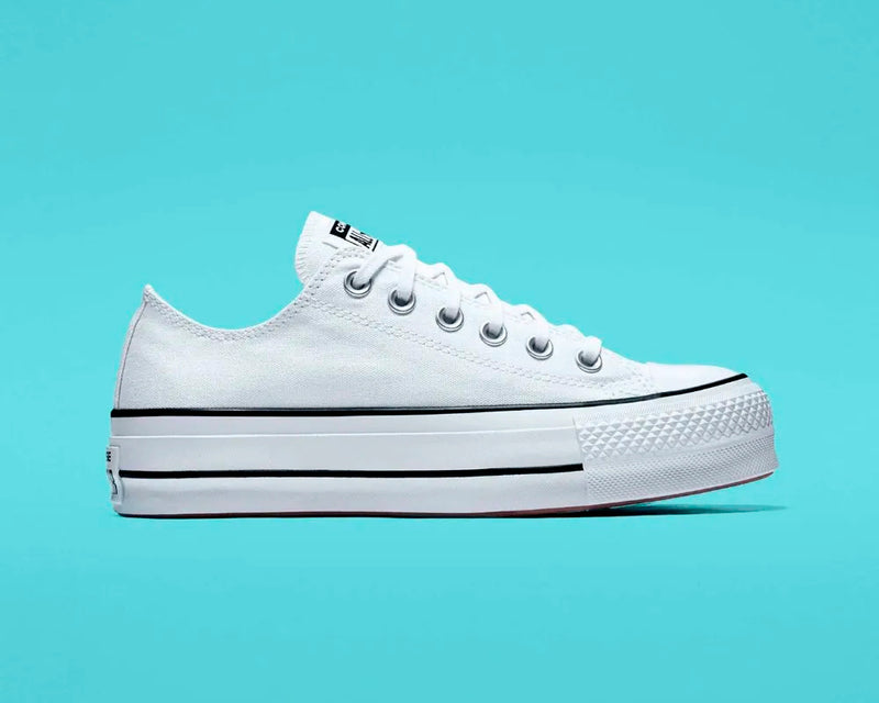 Converse Plataforma Ox White/Black/White 560251