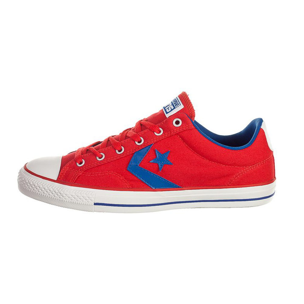 Tenis converse top hombre rojas